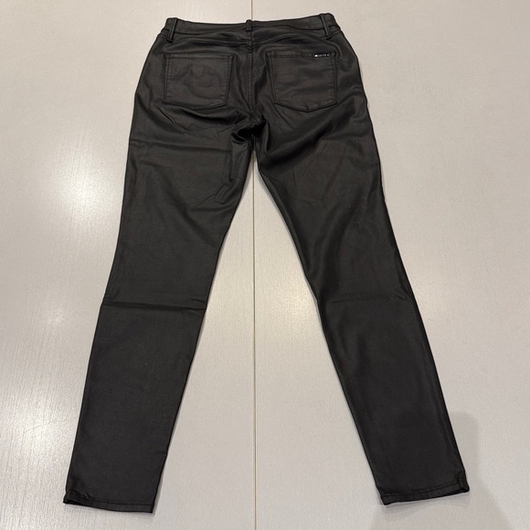 White House Black Market Black Faux Leather Skinny - Picture 9 of 9